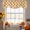 Tangerine, Amber, Cream, Rust, variant on Lattice Pumpkins Fall Tie Up Valance Curtains for Windows, Kitchen Curtains Window Treatments, Thanksgiving Botanical Farmhouse Short Window Shades Valances for Bedroom Bathroom Cafe 54"x18"