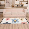 thumbnail image 2 of Yayeee Runner Rug for Bedroom 2'x6' Machine Washable Hallway Non Slip Mat, Beige Retro Flower, 2 of 8