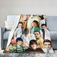 thumbnail image 5 of Blanket Josh Hutcherson Soft and Comfortable Wool Fleece Throw Blankets for Sofa Office car Camping Yoga Travel Home Decoration Cozy Plush Beach Blanket Gift, 5 of 9