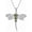 C_Peridot, variant on Dragonfly 925 Sterling Silver Heart-Shaped Celtic Necklace for Women, Crystal Birthstone Jewelry, Mother's Day Birthday Gift for Sisters, Mothers, Wives, Dragonfly Enthusiasts