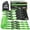 Green, variant on XSTRAP STANDARD Ratchet Tie Down Straps - 4 Pk - 1'' x 15 Ft 1890 Lbs Break Strength-Cargo Straps with Integrated Soft Loops, Truck (Green)
