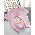 thumbnail image 1 of Camiseta infantil con estampado de unicornio "I'm Ready to Crush 2nd Grade" - Camiseta de algodón negra, informal y ligera, de manga corta para niñas, ropa divertida de verano, para el día a día | C, 1 of 6