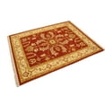 thumbnail image 3 of Orange-red Floral 5X6'5 Sumak Oriental Rug, 3 of 11