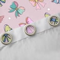 thumbnail image 4 of Homewish Colorful Cute Bowtie Blackout Curtains Set of 2 (52x84 Each),Kawaii Bow Ribbon Window Curtains,Geometric Polka Dots Curtains and Drapes For Girls Kids,Ultra Soft Home Decor, 4 of 6