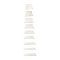 thumbnail image 1 of Juego de pegatinas acrílicas para diapasón de guitarra, incrustaciones trapezoidales premium para trastes. 9 piezas, 1 of 9