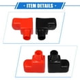thumbnail image 5 of 3 Pair Car Battery Terminal Insulation Covers 68mm Length 21mm 0.83" Battery Post Cap for Motorcycle, 5 of 6