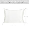 thumbnail image 6 of Silk Pillowcases for Hair and Skin with Zipper Closure Queen Natural Undyed White, 6 of 7