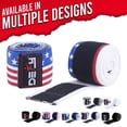 thumbnail image 2 of Defy Knee Wrap for Weightlifting, Muay, Thai MMA, Elastic Bandages for Men and Women, Pack of 2, 72 Inch - American Flag, 2 of 6