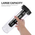 thumbnail image 3 of FESTFENDS Black Plastic Beverage Pitcher with Lid Cold Brew Bottle for Parties and Daily Use, 3 of 8