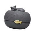 thumbnail image 4 of jinwen Cat Memorial Urn Loss Pet Remembrance Gift Cremation Box Premium Funeral Box, 4 of 9