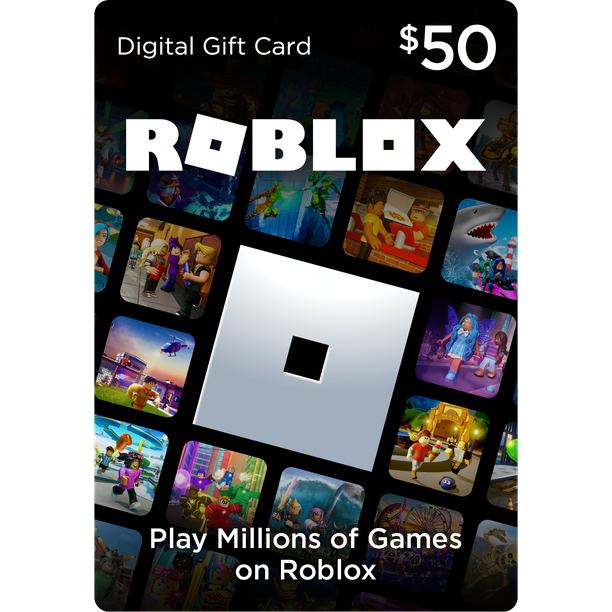 Roblox 50 Game Card Digital Download Walmart Com Walmart Com - roblox game card codes 2015 how do i get free roblox