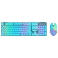thumbnail image 3 of Moyic USB Inalámbrico Ergonómico Único Retroiluminado Mecánico Touch Gaming Keyboard Mouse Set Teclado profesional de ratones con efecto de Juegos de teclado y mouse para computadora Cielo azul, 3 of 5