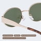 thumbnail image 3 of Livho 2025 Gafas de sol ovaladas de moda - Elegantes tonos polarizados para todos los días - Marcos de metal retro, 3 of 8