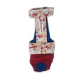 thumbnail image 1 of Barkertime Snowman on Red Escape-Proof Waterproof Premium Dog Diaper Overall - Made in USA, 1 of 6