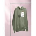 thumbnail image 3 of Awesome Today Cat Crown Hoodie Women -Image by Shutterstock, Female Large, 3 of 4