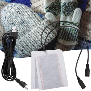 Plaque chauffante, prise dans le port pour la chaleur USB Pad de chauffage en fibre de carbone pour le chauffage Pad
