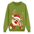 thumbnail image 4 of mgoYE Matching Family Christmas Sweatshirts Xmas Funny Pullover Tops Long Sleeve Holiday Shirts for Mom Dad Clothes(Green,5Y), 4 of 4