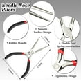 thumbnail image 2 of 10 Pieces Metal DIY Model Tool Sets Tab Edge Cylinder Cone Shape Bending Assist Tools and Nozzle Pliers Flat Nose Pliers Needle Nose for 3D Metal Jigsaw Puzzles Assembly, 2 of 7