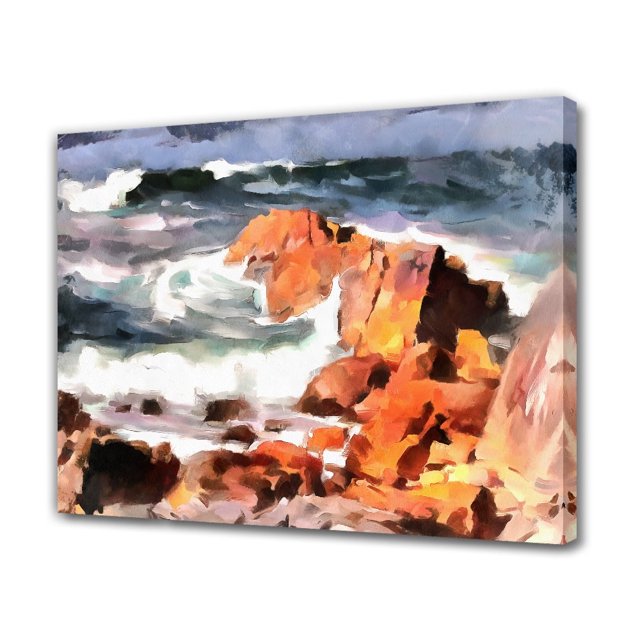 Póster decorativo de lienzo con diseño de arrecife marino, decoración para dormitorio, paisaje deportivo, decoración para oficina, regalo, estilo marco, 20 x 30 cm