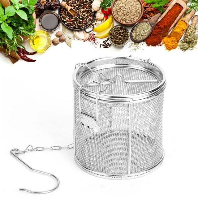 Panier Halogène en Acier Inoxydable - Filtre à Épices Filtre à Soupe en Acier Inoxydable (10 10CM)