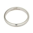 thumbnail image 3 of MJ Metals Jewelry Men / Women White Tungsten Carbide 3mm Wedding Band Polished Classic Ring Size 3, 3 of 6