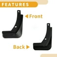 thumbnail image 4 of Guardabarros frontales y traseros únicos compatibles para VW Golf 7 Mk7 2013 - 2020, 4 of 6