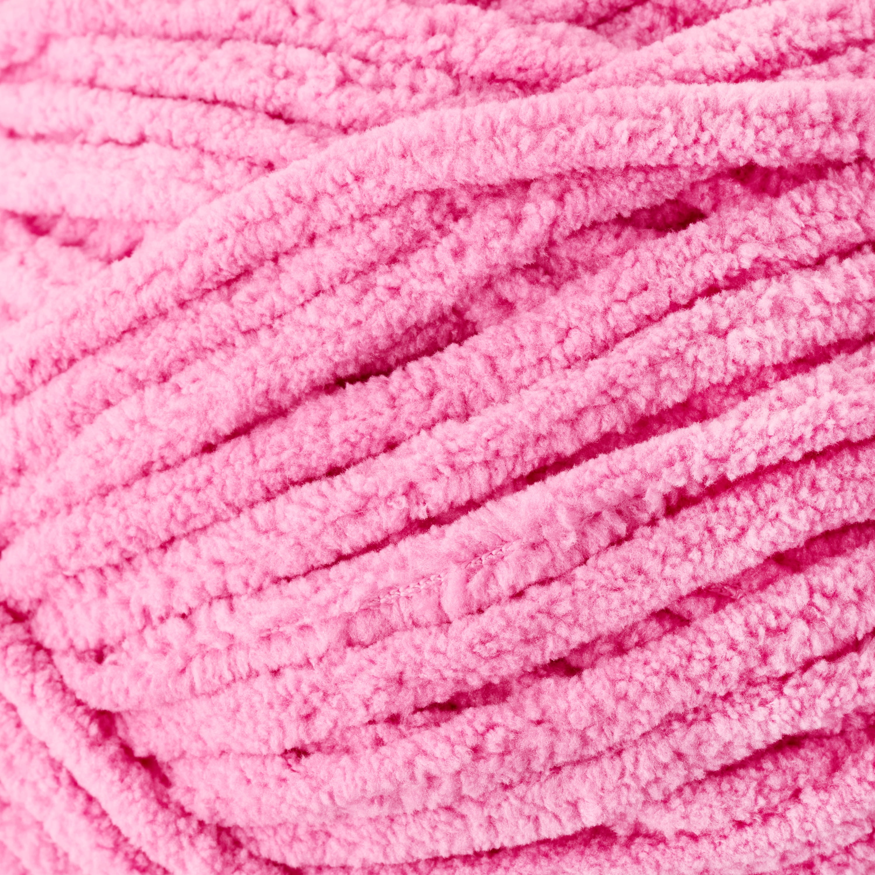 Mainstays Cozy Chenille Yarn, 220 yd, Aurora Pink, 100% Polyester, Bulky