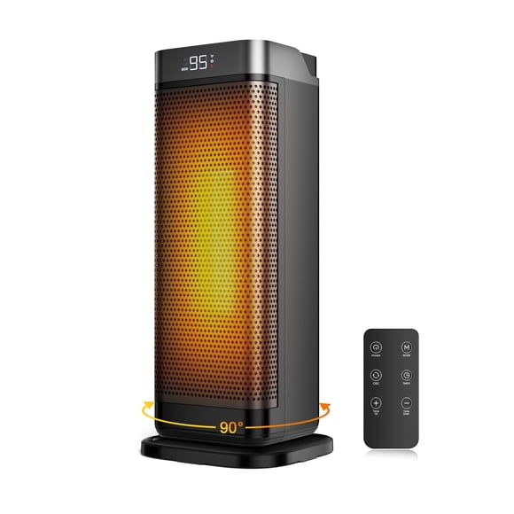 Calefactor portátil Domotrix 1500W con control remoto y oscilación de 90°