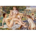 thumbnail image 2 of Renoir, Pierre-Auguste 32x23 Black Ornate Wood Framed with Double Matting Museum Art Print Titled - The Large Bathers, 2 of 4