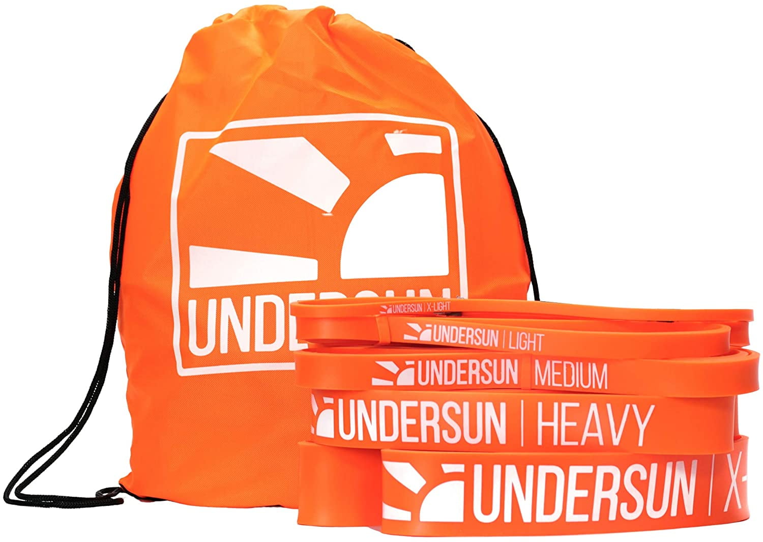 Undersun The 5Band Complete Exercise Band Set Includes 5 Different