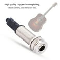 thumbnail image 4 of Piezo Pickup Acoustic Pickup Copper Silver 1 4" 6.35Mm Output 2.5Mm Input Endpin For Acoustic Guitar Built In Rod Piezo Pickup, 4 of 8