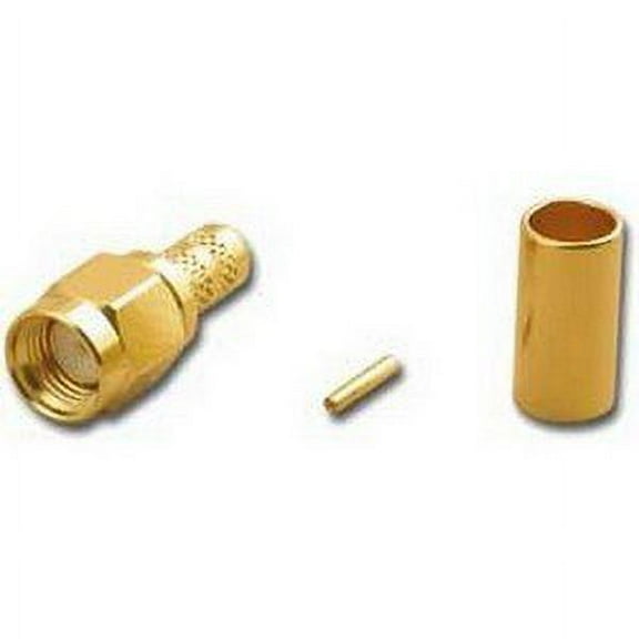 SMA Reverse Polarity Male Solder Connector - RG-58 : RPA-2452 - RPA-2452