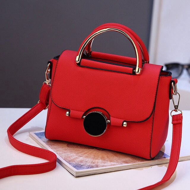 LHSHID High Quality Metal Short Handle Shoulder Bags for Women Handbags Medium Women Messenger bag Tote Briefcase bolsa feminina