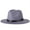 Grey, variant on Cheers.US Unisex Autumn Winter Wide Brim Felt Floppy Casual Hat Vintage Church Fedora Cap