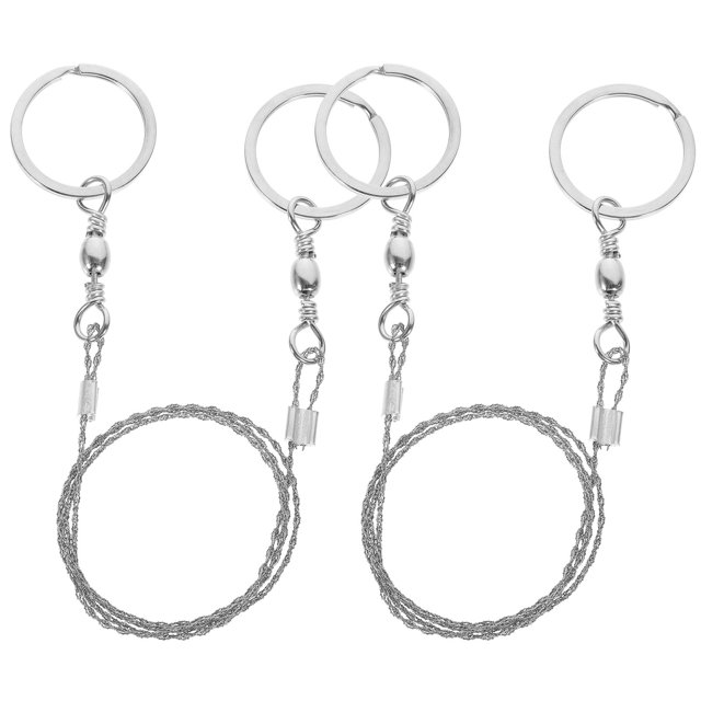 WORGEOUS Sierras de bolsillo para acampar, sierras de alambre de supervivencia, motosierra de emergencia, sierras de alambre portátiles para exteriores, 2 uds.