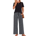 thumbnail image 2 of Fantaslook Two Piece Sets for Women Summer Vacation Outfits Boho Lounge Sets Beach Airport Travel Matching Clothing, 2 of 10
