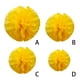 thumbnail image 4 of Wosthever Juego de 1 Uds. De papel amarillo de 7,8 pulgadas para fiesta de cumpleaños, bolas de flores, pompón de papel, decoraciones de flores Kits de decoración para fiestas Amarillo 10 pulgadas, 4 of 6
