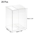 thumbnail image 2 of Uxcell Plastic Retail Boxes 50x50x70mm with Protective Film Clear for Candy 20 Pack, 2 of 4