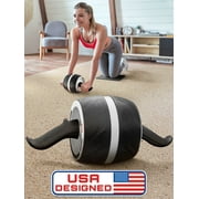 Ab Roller Wheel w/ Knee Pad, Abs & Core Exercise Equipment by Mata1-USA