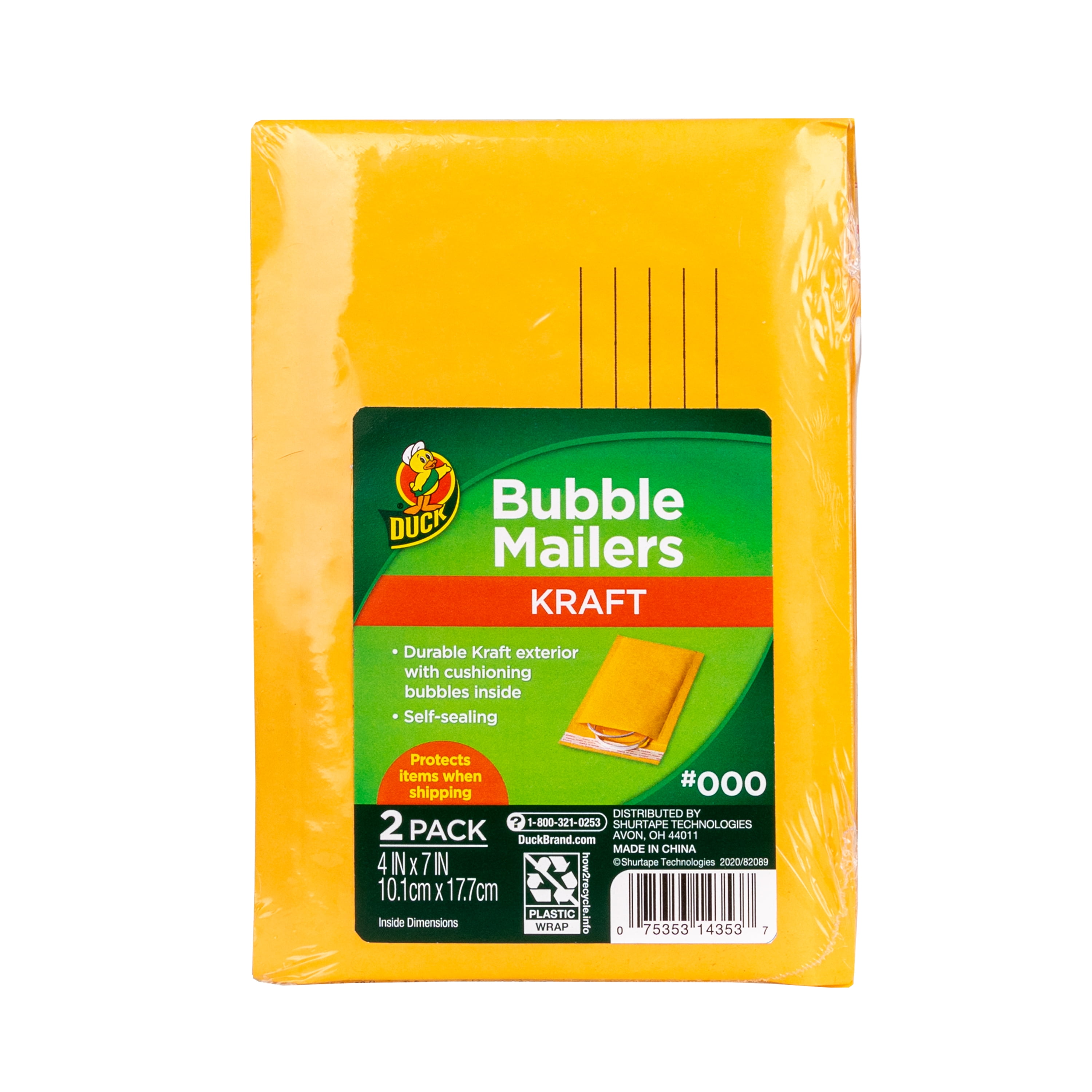 30 Kraft Bubble Envelope Variety Pack ~ 6 each of 5 Small Sizes ~ Made in USA! 