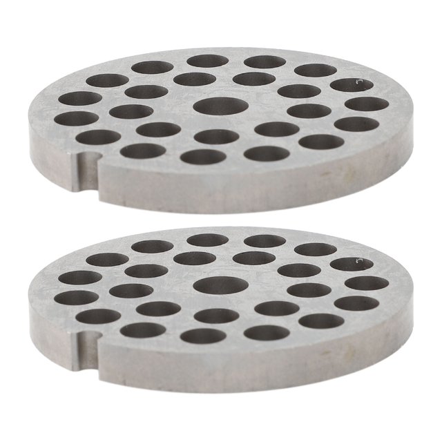 Disco De Placa De Repuesto, Disco Para Picadora De Carne De 7 Mm De Espesor, Higiénico Y Eficiente, 2 Piezas De Acero Inoxidable Para Picadora De Carne Manual
