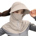 thumbnail image 1 of Windproof Hat Windproof Face Mask Casual and Fashionable Solid Color Ice Silk Sunscreen Mask and Hat for Head, Face, and Neck Protection, 1 of 5