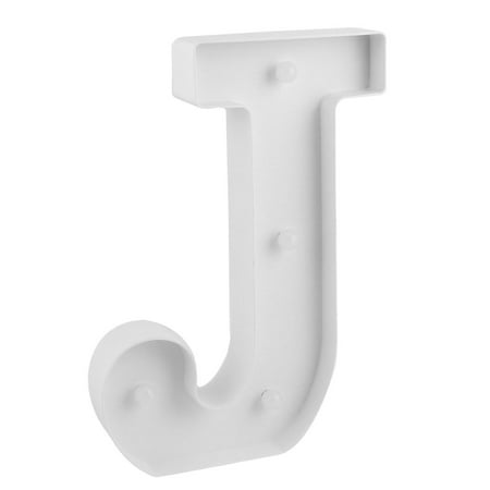 Household Plastic Decor English J Letter Alphabet Word Free DIY  Light