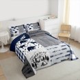 thumbnail image 4 of Homewish Wild Deer Bear Full Size Comforter Sets,Woodland Animal Bedding Comforter Set,Happy Camping Bedding Sets For Men Women,Microfiber Bedroom Decor Reversible,3-Piece, 4 of 9