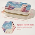 thumbnail image 5 of Alpaca Velvet Portable Storage Box with Removable Compartment: Display Case, Jewelry Box, and Jewelry Stand - Gift, 5 of 7