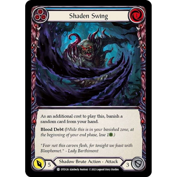 Flesh and Blood Dusk Till Dawn common Shaden Swing DTD126 (Blue)
