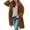 Coffee #804, variant on Bovemsi Trench Coats Womens Long Sleeve Casual Fleece Fuzzy Jacket Loose Fitting Warm Winter Outwear Fashion Lapel Fall Winter Clothes L