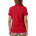 thumbnail image 4 of OIOLOYJM 250th Anniversary Usa Polo Shirts for Women Birthday Patriotic Flag Short Sleeve Tee Shirts Fashion Collared 1776-2026 Shirts M, 4 of 5