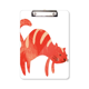 thumbnail image 1 of Rojo sonriente gato gordo animal acuarela Portapapeles Carpeta de escritura Placa de soporte A4, 1 of 4