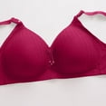 thumbnail image 5 of Bras for Women Full Coverage Full-Coverage Bra Feature V-Neck Padded Bra Style W-868 Wine L, 5 of 5